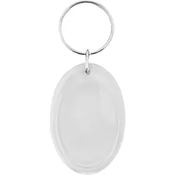 CombiCraft Foto Schlüsselanhänger Oval klein, 40x45mm - 25 Stück