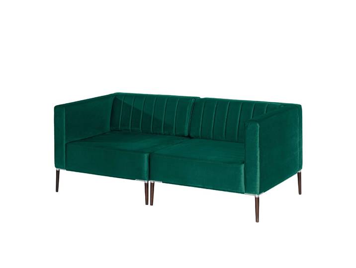 Canapé Luparo I 2-3 places Vert/Vert foncé Velours Onoli 172 x 70 x 96cm Scandi