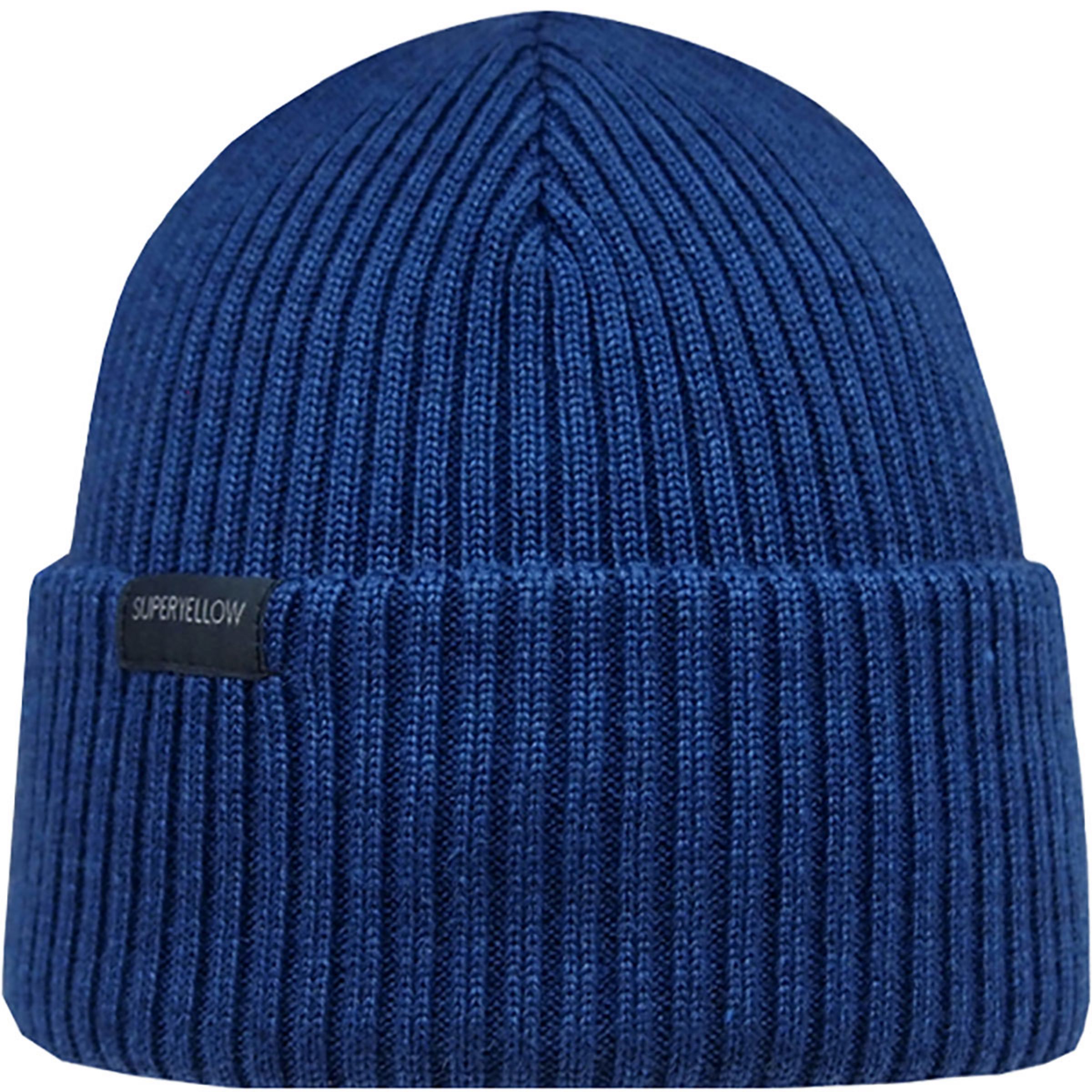 Superyellow Sisu Mützen & Beanies blau Lifestyle Hautfreundlich Merinowolle
