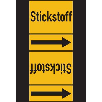 Rohrleitungskennzeichen Stickstoff - 33000x105 mm Folie selbstklebend