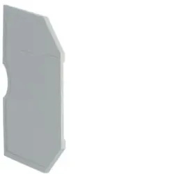 Hager KWE02G Endplatte für KXA06LH, Farbe: grau