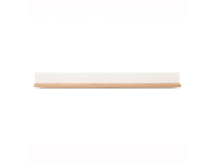 Lomadox Wandboard Wandregal Regal modern weiß mit Eiche 180x20x18,4 cm