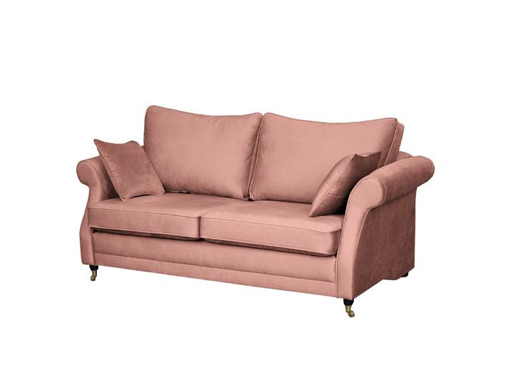 Sofa Killara 2-Sitzer Pink/Mauve Samt 210 x 70 x 95cm Glamour