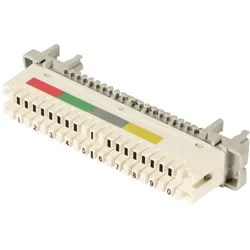EFB 46005.2F LSA-Trennleiste 2/10 zu 10DA für Rundstangenmontage, mit Farbcode 460052F
