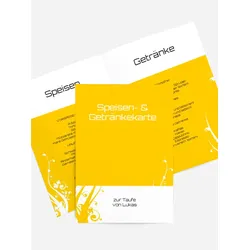 Menuekarten Taufe selbst gestalten mit Spruch und Fotos im Onlinedesigner bei Meine-Kartenmanufaktur.de