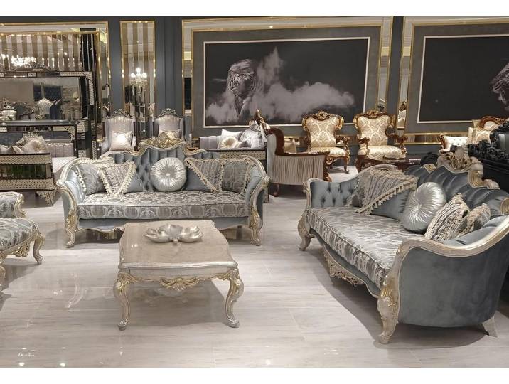 JVmoebel Polstergarnitur Elegantes graues Sofa-Set aus hochwertigem Material für Ihr Wohnzimmer, (Set, 2-tlg), Made in Europa