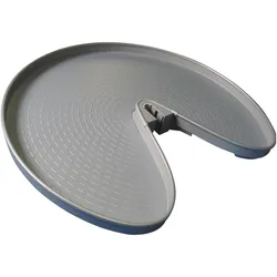Ninka, Möbelausstattung, 3/4-Kreis Schwenkboden ProArc KB 800 mm Kunststoff alugrau (1 Stk.)