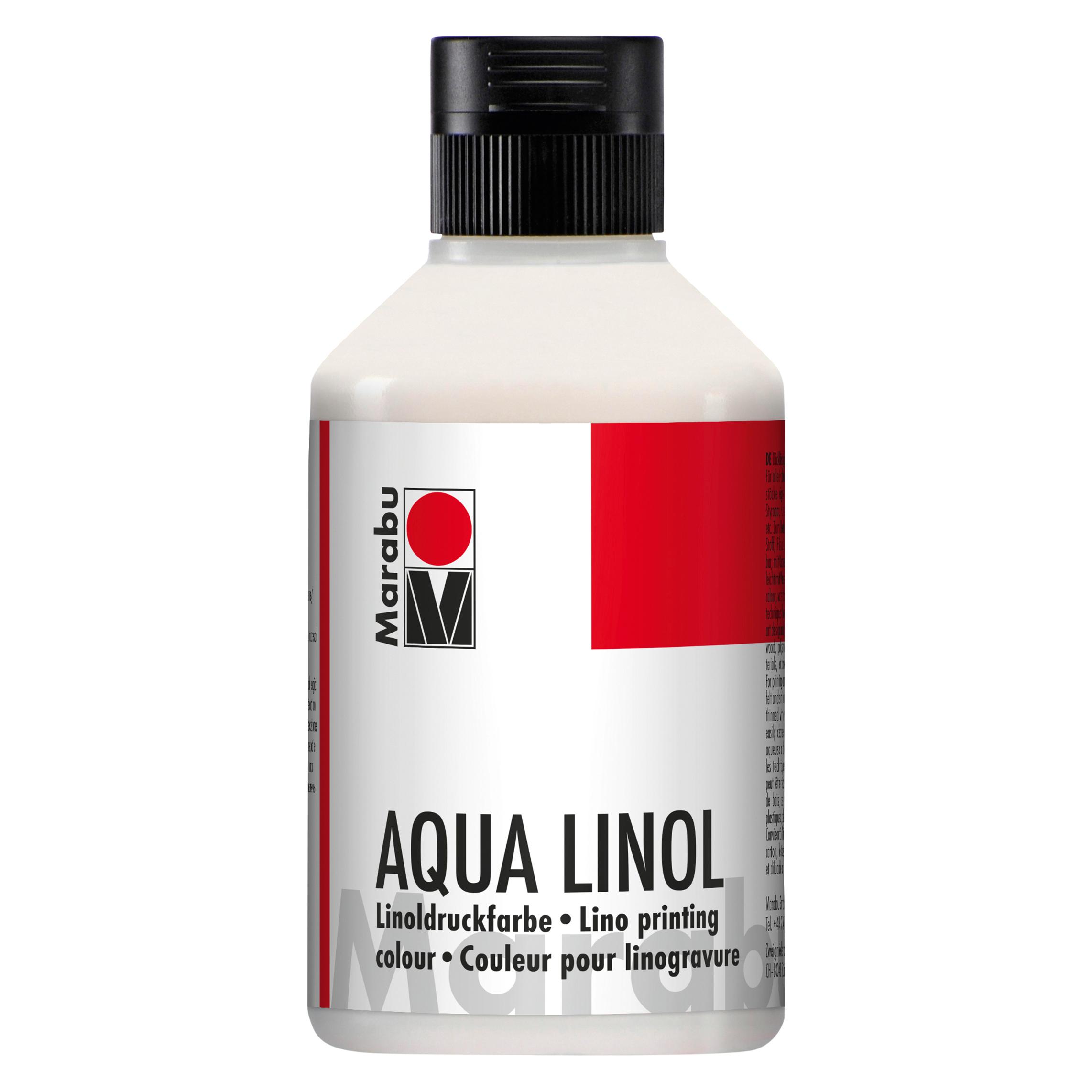 Marabu Aqua-Linoldruckfarbe weiss (250 ml) (15100013070)