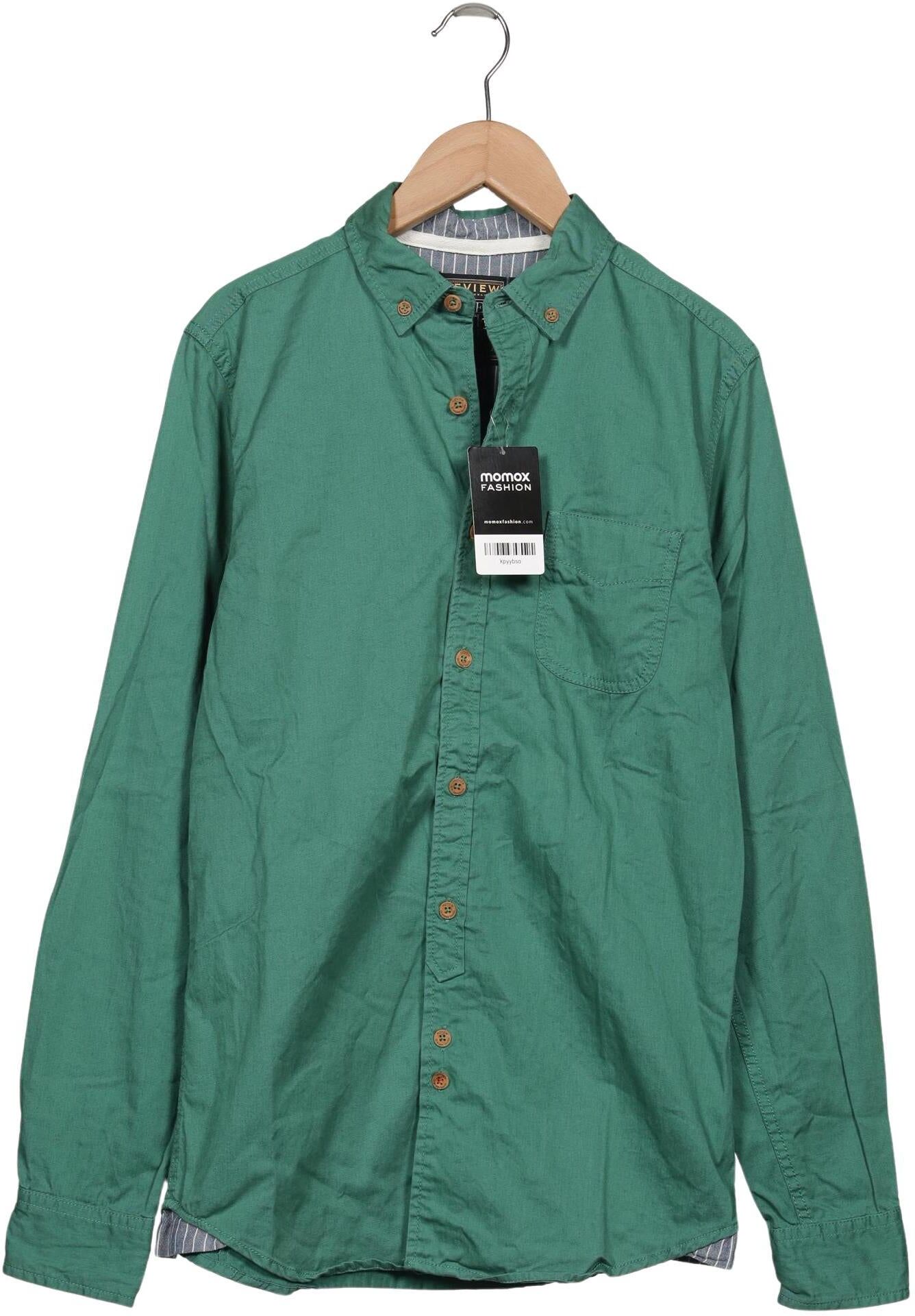 Review Herren Hemd, Grün, Gr. XS, Baumwolle - Second Hand
