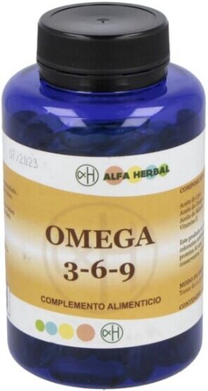 Alfa Herbal Omega 3 6 9 Salmon Oil Evening Primrose Flax 100 Pearls