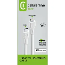 Lightning auf USB C bis 30 W 0,6 m  Power Cable (Weiß)