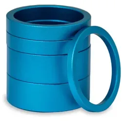 CHRIS KING Spacer Set 2 Aluminium | 1 1/8" | Matte Turquoise