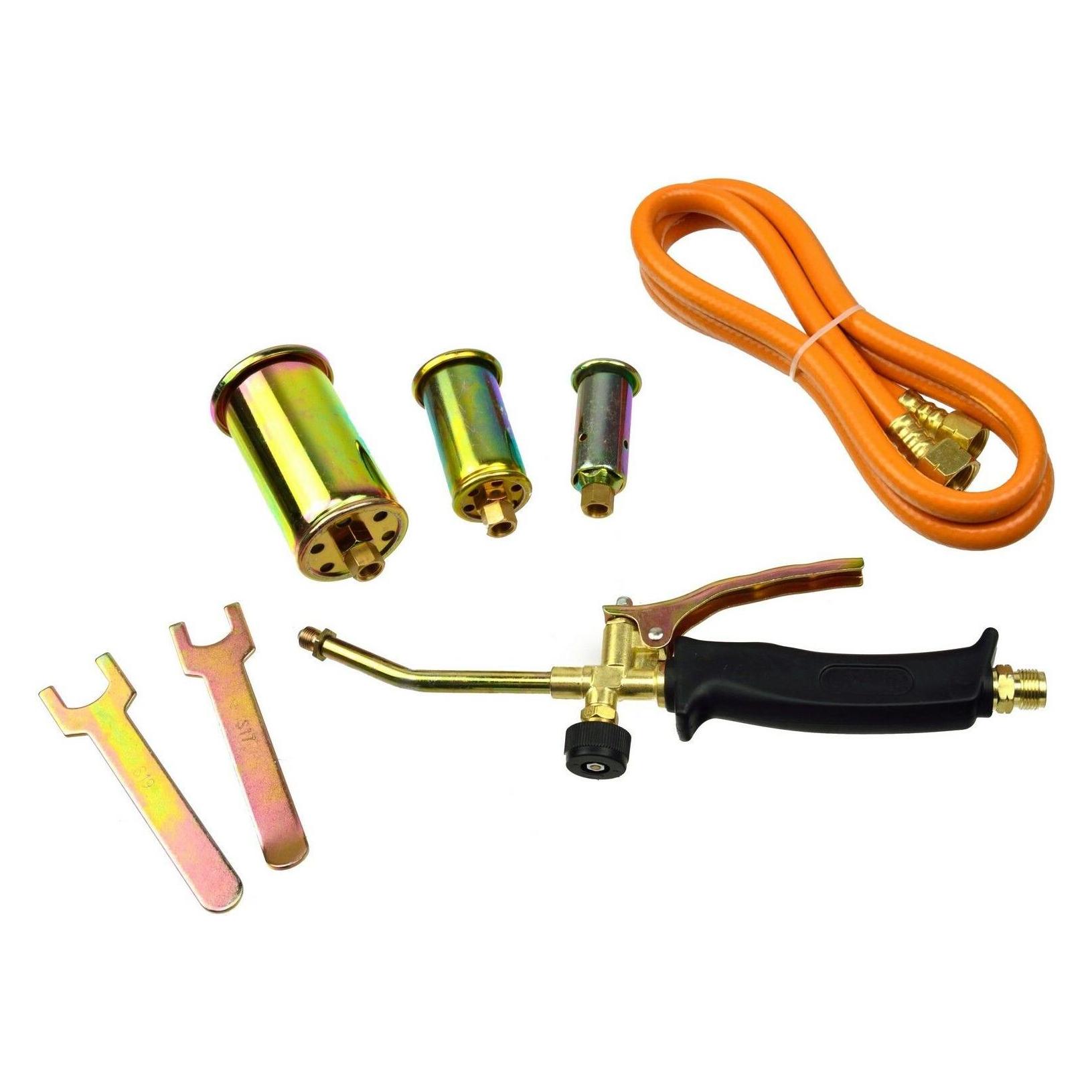 GEKO G20001 Heizung Taschenlampe 20 kW Drei Kopf Gummi Schlauch, mehrfarbig (Lötlampe) (G20001)