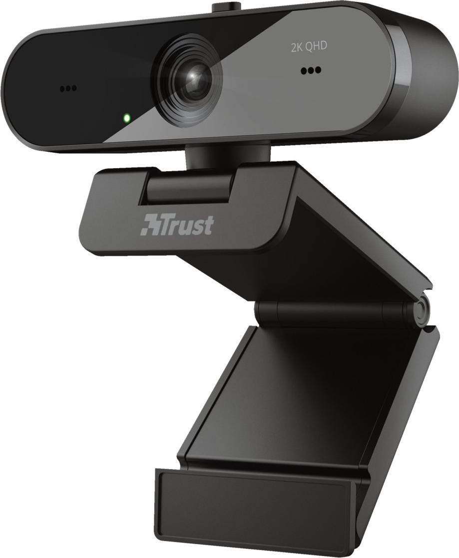 Trust TW-250 Clip-on Webcam, Full HD, 2560 x 1440 pixels, 30 fps, USB 2.0, Zwart