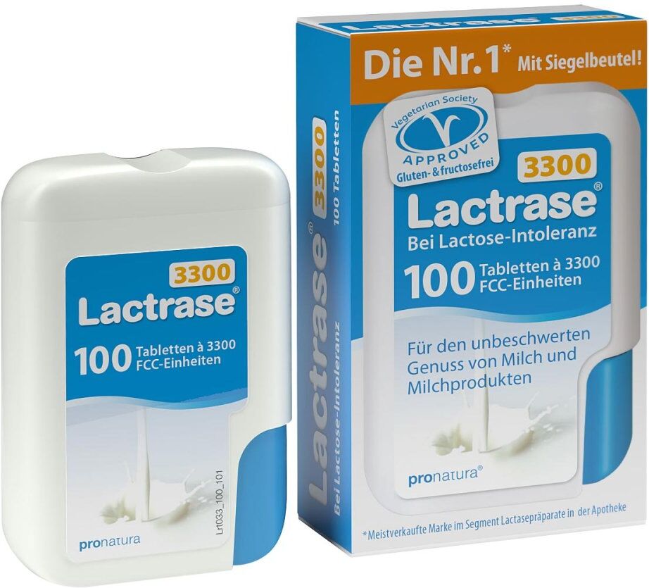 LACTRASE PRO NATURA Lactrase 3.300 Fcc Tabletten im Klickspender 100stk