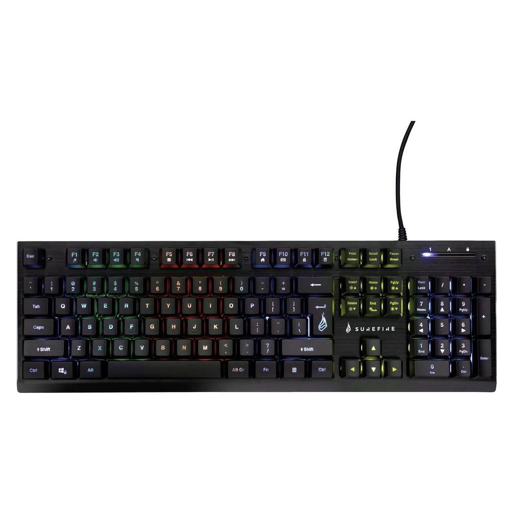 SureFire Multimedia-RGB-Gaming-Metalltastatur (US, Kabelgebunden) (48707)
