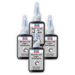 4x Klebstoff LIQUI MOLY 3807 Buchsen- und Lagerbefestigung Kleber Gummi Metall 50g