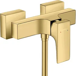 hansgrohe Metropol Einhebel-Brausemischer Aufputz, Hebelgriff, 32560990, Farbe: Polished Gold Optic
