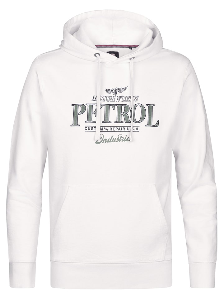 Petrol Industries Hoodie in Weiß - S