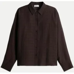 Hemdbluse Fargyle mit Karo-Muster Braun 38