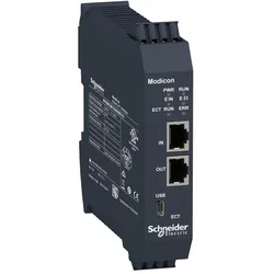 Schneider Electric XPSMCMCO0000ECG Feldbusmodul EtherCAT, 2x RJ45, Modicon Sicherheitscontroller XPSMCM, Federzugklemmen