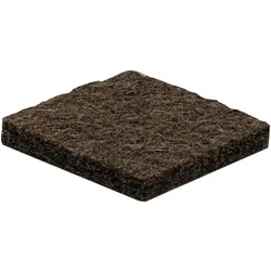 WAGNER Filz Pad 24tlg. - 20 x 20 x 3 mm, selbstklebend, braun, für Filzgleiter, Schutzpads oder zum Basteln - 15172199