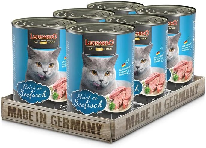 Leonardo Comida húmida Gato Rico em peixe 6 Uds 400g