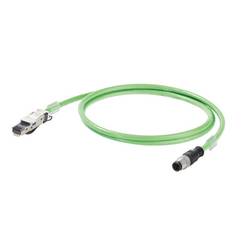 Weidmüller 1044470015 Sensor-/Aktor-Datensteckverbinder, konfektioniert M12 Stecker, gerade 1.5 m Polzahl Sensoren: 8P4C 1 St.