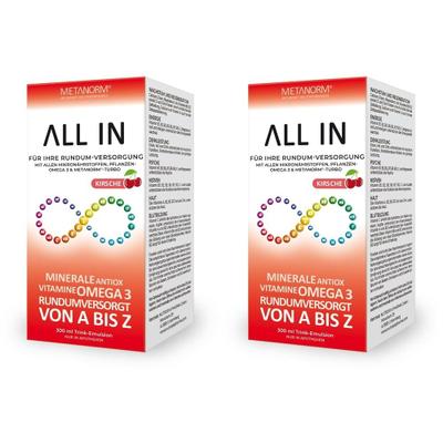 ALL IN Trink-Emu Metanorm x2 2x300 ml Flüssigkeit