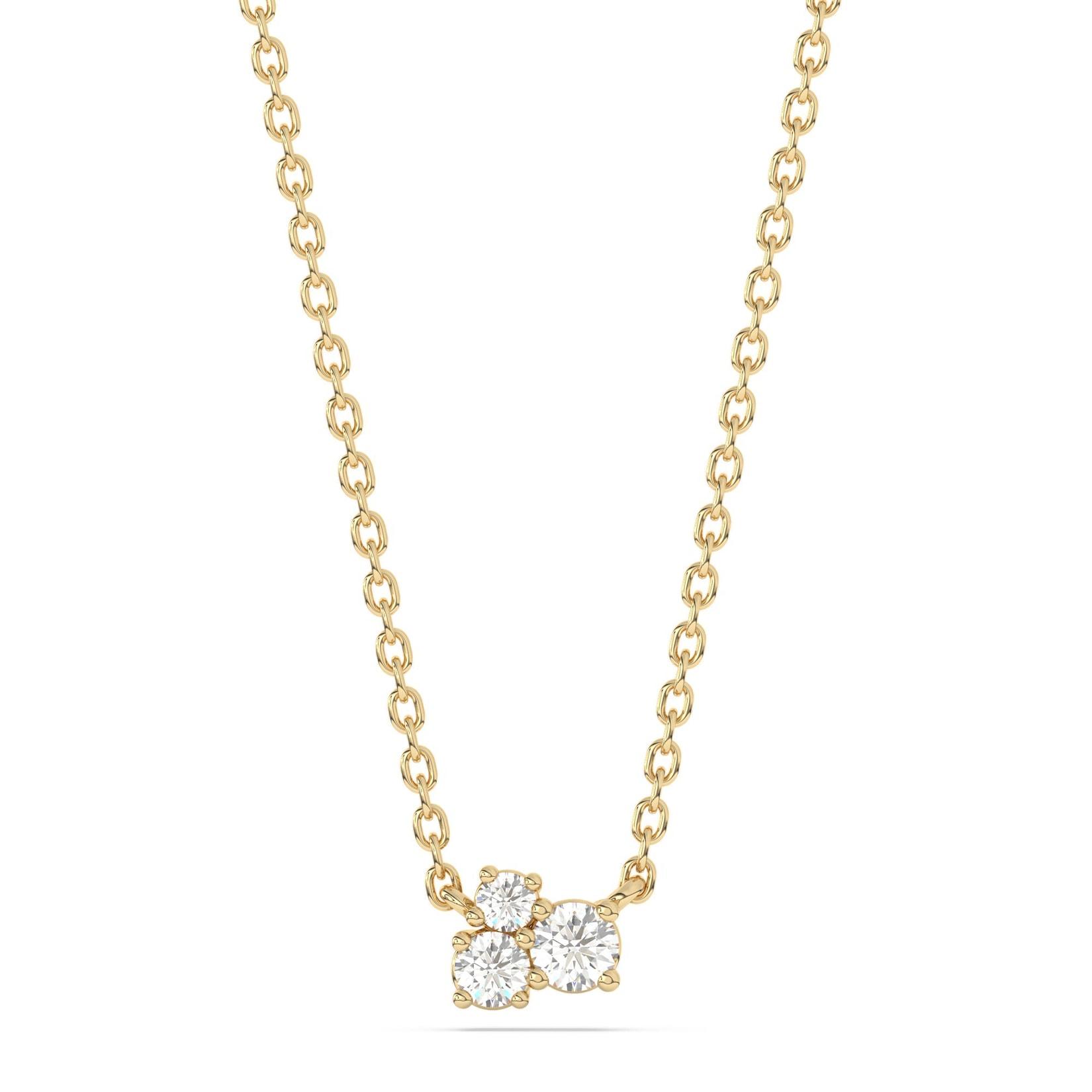 Diam Addict Halskette 585 Gelbgold mit im Labor gezüchteten Diamanten