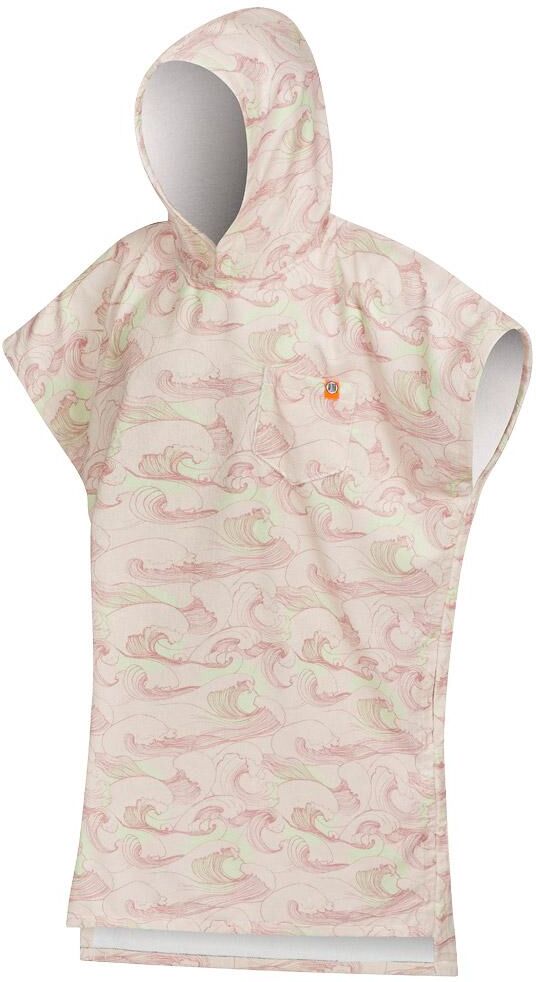 After Essentials  - Beach Poncho Japan Waves Soft Pink - Poncho de bain