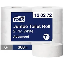 kaiserkraft, Toilettenpapier, Toilettenpapier, Industrie-Jumborolle (6 Stk.)