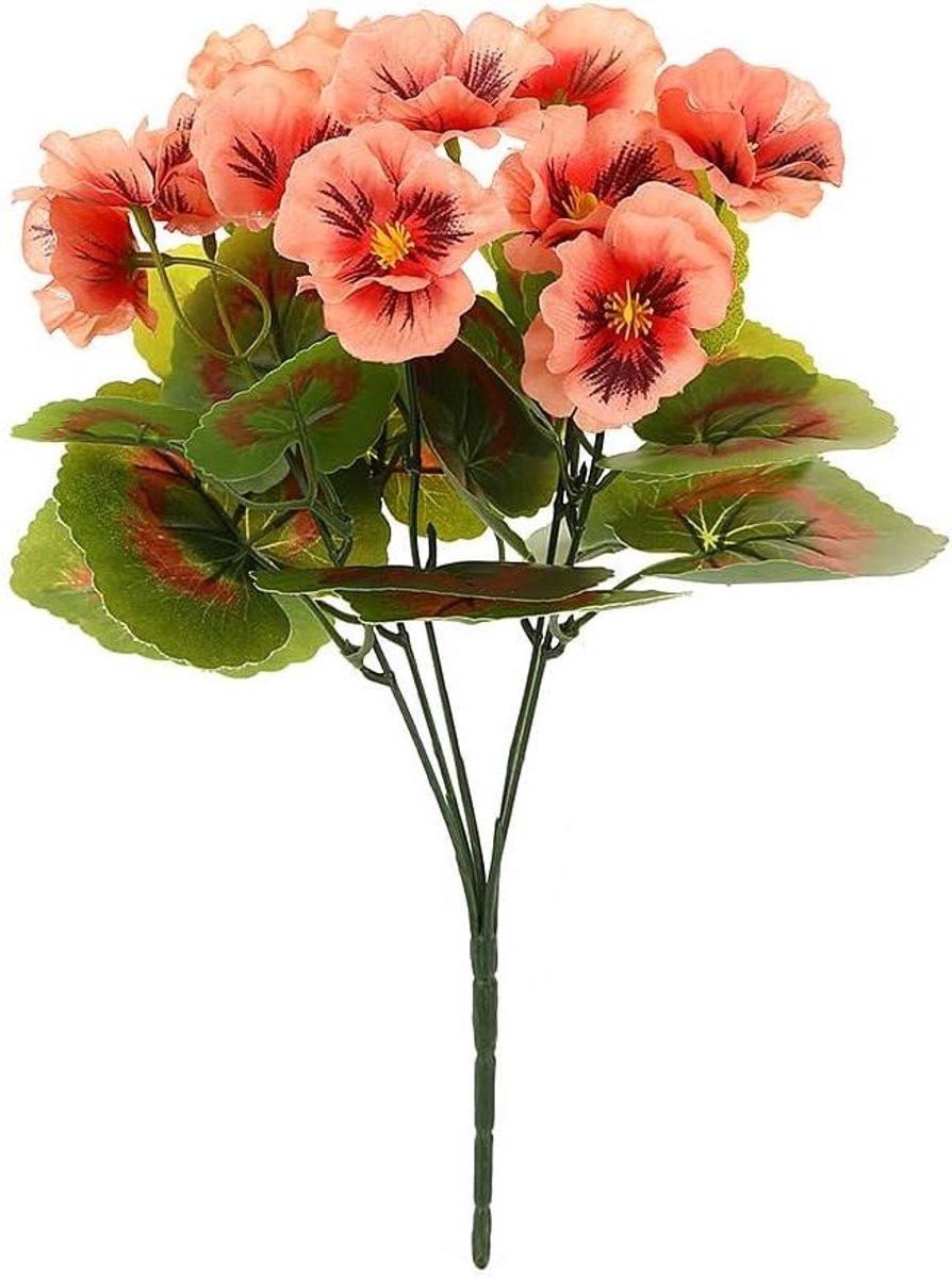 Onderhoudsvrije oranje zijden kunstbloemen voor huisdecoratie, 32 cm hoog