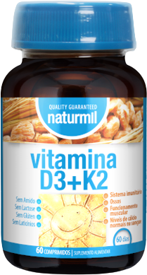 Naturmil Vitamin D3 + K2 60 Tablets