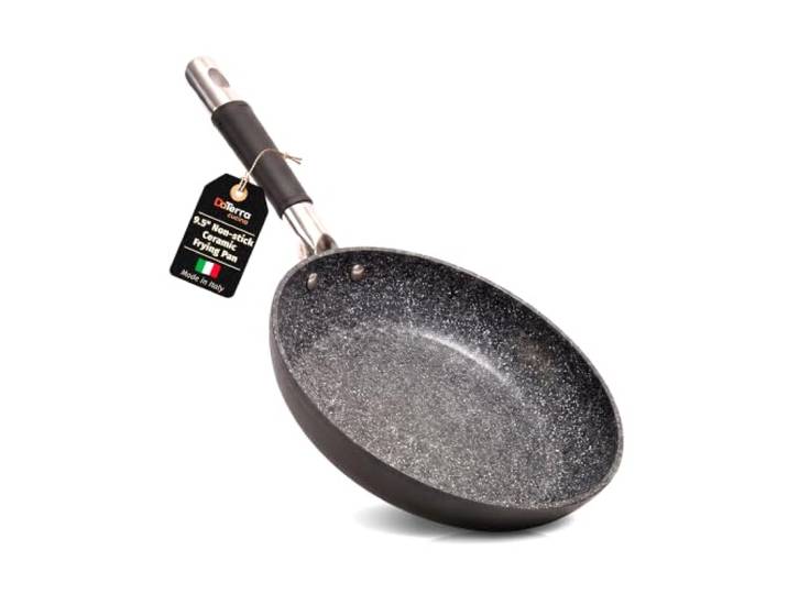 DaTerra Cucina 24,1 cm große Antihaft-Pfanne, hergestellt in Italien, proprietäre ungiftige Keramikbeschichtung ohne PTFE, Cadmium, Blei oder PFOA, perfekte Pfanne für den inspirierten Hobbykoch,
