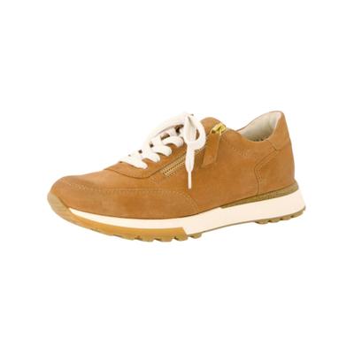 Sneaker PAUL GREEN "Paul Green Sneaker Veloursleder", Damen, Gr. 37,5, braun, Veloursleder, Schuhe Sneaker