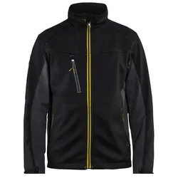 Softshelljacke "4950" - 4XL - schwarz/gelb