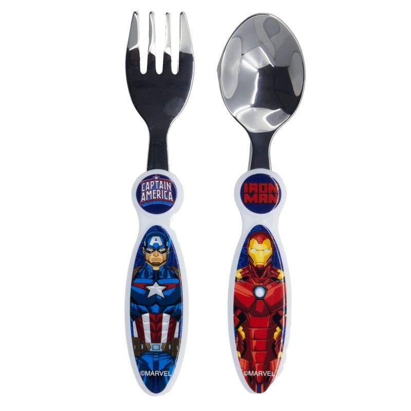 Tinisu Marvel Iron Man en Captain America bestekset - 2 delig