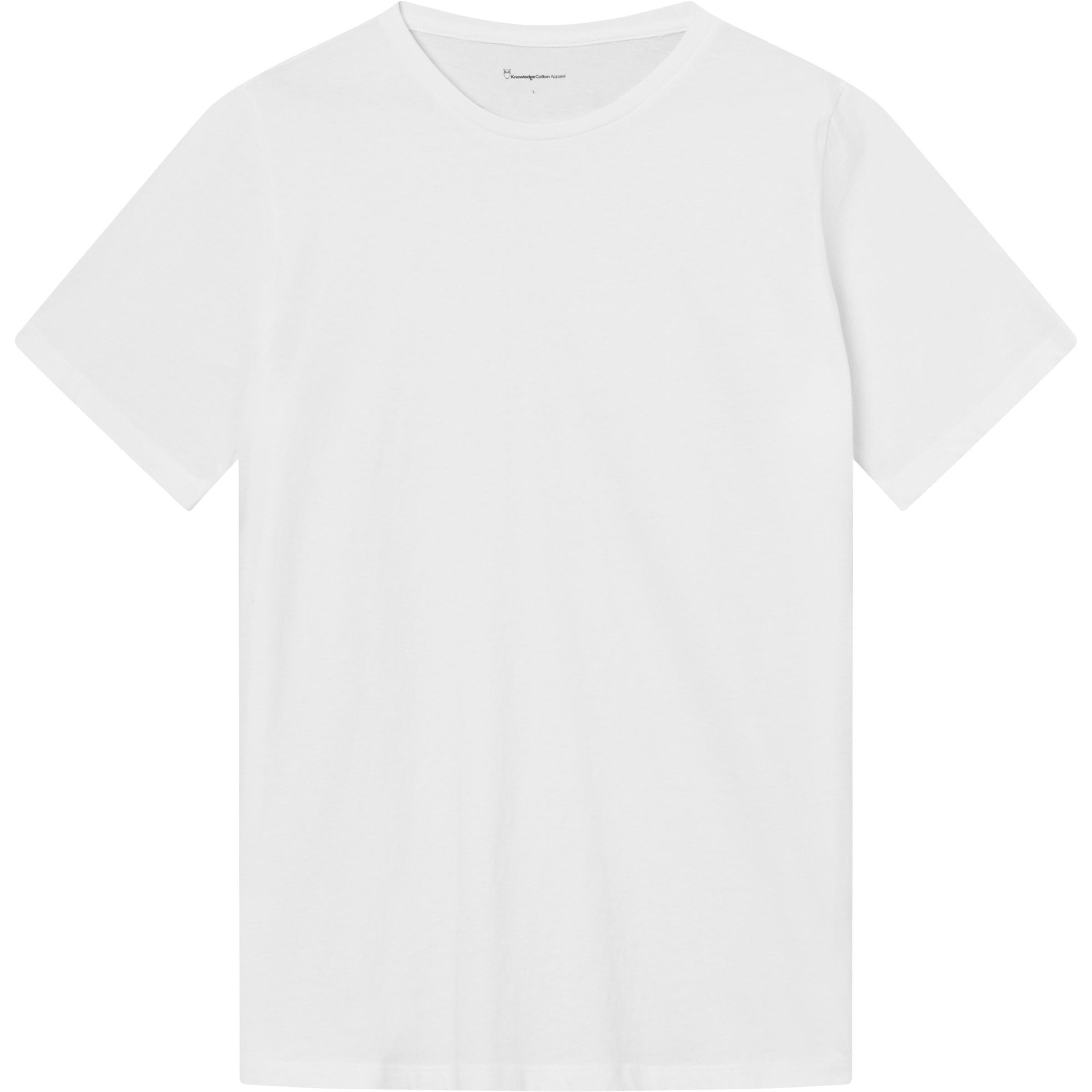 KnowledgeCotton Apparel Agnar Basic Herren T-Shirts weiss Größe S Lifestyle Hautfreundlich