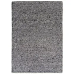 Handwebteppich Berger II 200 x 300 cm Mischgewebe Dark Grey