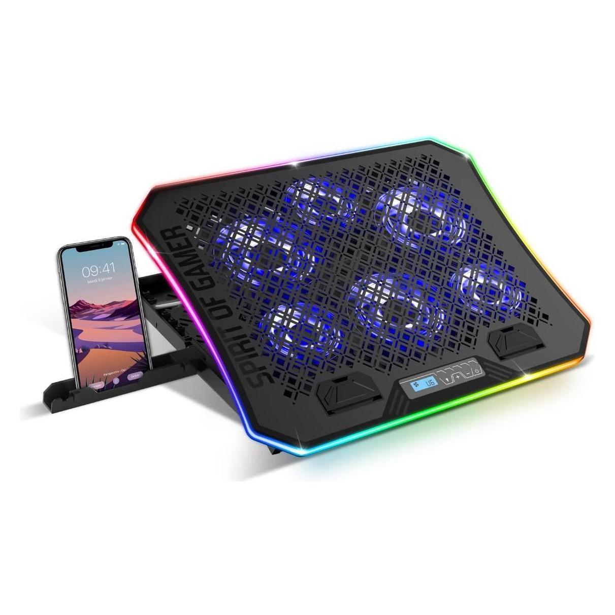 Spirit Of Gamer Cooling Pad RGB Airblade 1200 Juodas (SOG-VE1200)