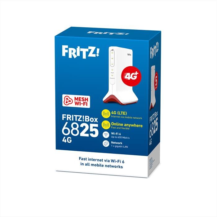 FRITZ! Router Box 6825 4g-bianco/rosso