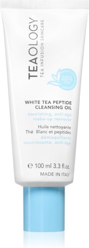 Teaology White Tea Peptide Cleansing Oil huile nettoyante visage avec des peptides 100 ml