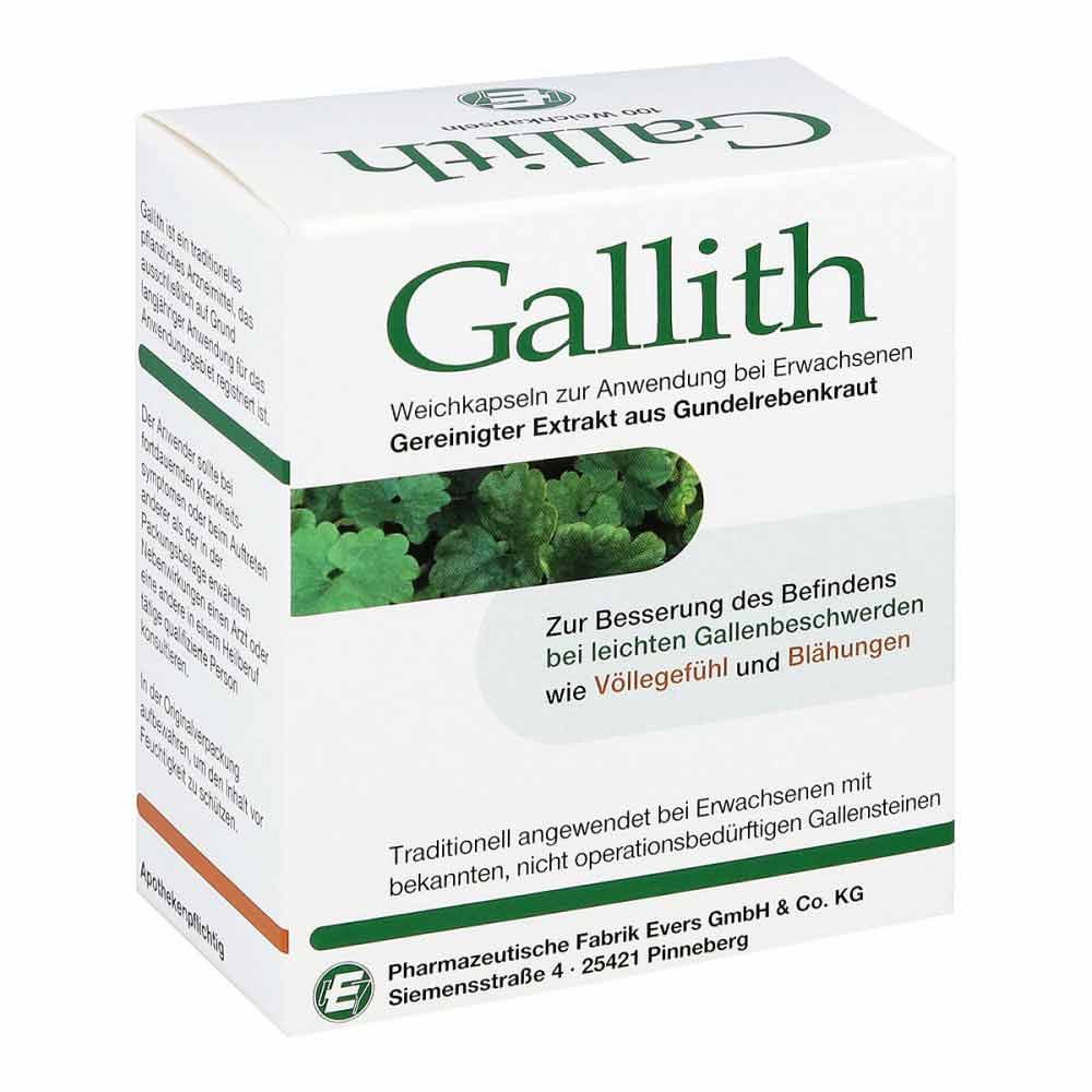 Pharmazeutische Fabrik Evers GmbH&Co KG Gallith Kapseln 07193462
