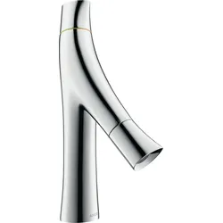hansgrohe AXOR Starck Organic 2-Griff-Waschtischmischer 80, ohne Zugstange, 12011000, Farbe: Chrom