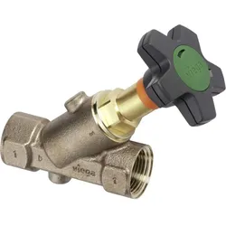 Viega Easytop Schrägsitzventil 756734 DN 25, Rp 1, Rotguss, für Wasserzählerbügel