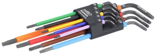 Bahco C1997TX/9P T-Profil Winkelschraubendreher-Set T 8, T 9, T 10, T 15, T 20, T 25, T 27, T 30, T 40 9teilig