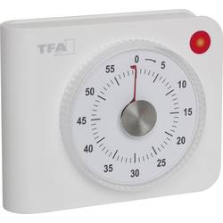TFA Dostmann Elektronischer Timer Timer Weiß analog 38.2058.02