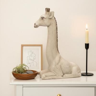 Storied Home "Magnesia Vintage Reproduction Giraffe Calf Figurine - 13.75""L x 5.88""W x 18.13""H"