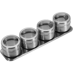 Westmark Gewürzregal 4-tlg. silber, 27.5x8x8.4 cm